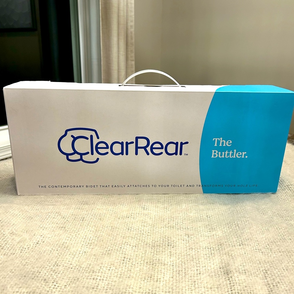 Clear Rear Attachable contemporary bidet NEW in box